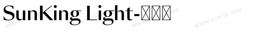 SunKing Light字体转换